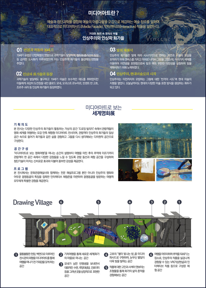 미디어아트로 보는 세계명화전 이미지